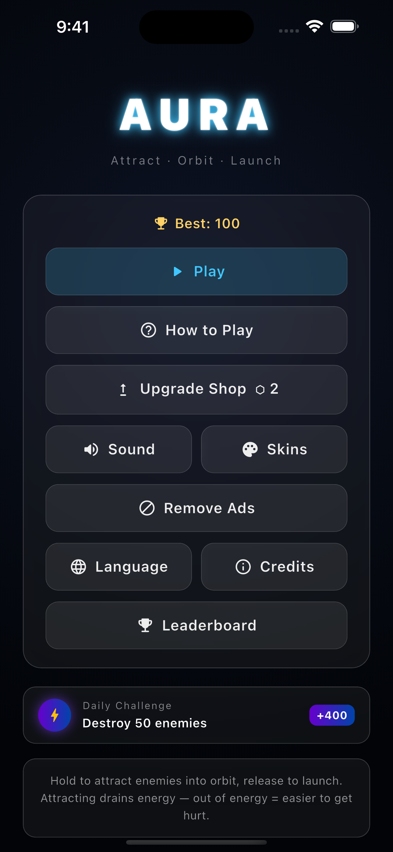Main Menu